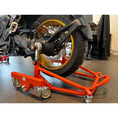 ふるさと納税 小牧市 バイクスタンド ガレージREVO BMW極太貫通ショートタイプ 色:シルバー[184M04-03]