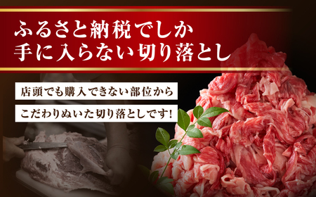 【定期3回】肉 牛肉 黒毛和牛 切り落とし 700g (350g×2) 福島県 田村市
