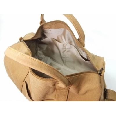 ふるさと納税 栃木市 【いちひこ帆布】 トラベルボストン/キャメル |  | 03