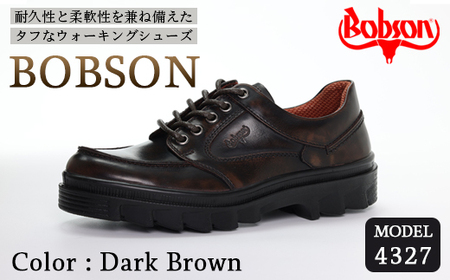 BOBSON 4327 （DARK BROWN） 26cm 3E | 靴 紳士靴 メンズ シューズ ビジネス カジュアル ファッション 革靴 牛革 皮製品 日本製 高機能シューズ 濃茶 ダーク ブラウン