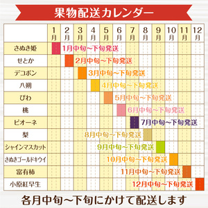 フルーツ 定期便 果物 旬 月の旬果定期便♪(12ヶ月連続）_M102-0038