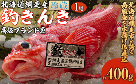 【先行予約】【網走産】高級ブランド釣きんき 1尾【冷蔵】 ABJ016【2026年5月15日以降順次発送予定】