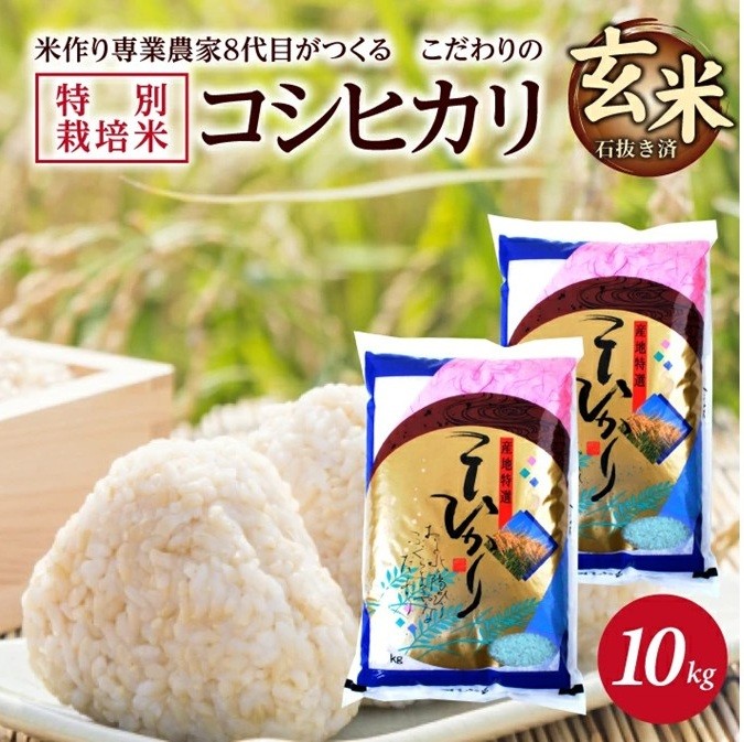 
                  玄米 特別栽培米 コシヒカリ 計10kg 5kg×2袋 令和8年産米 新米予約 山形県産 米 庄内米 ごはん ご飯 農家直送 東北 山形県 酒田市 庄内 加藤農園 KA　SC0673
                