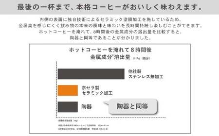 【京セラ】 マグボトル 水筒 300ml ＜ホワイト＞ CERAMUG セラマグ 魔法瓶構造 保温 保冷 KYOCERA AS-187-3