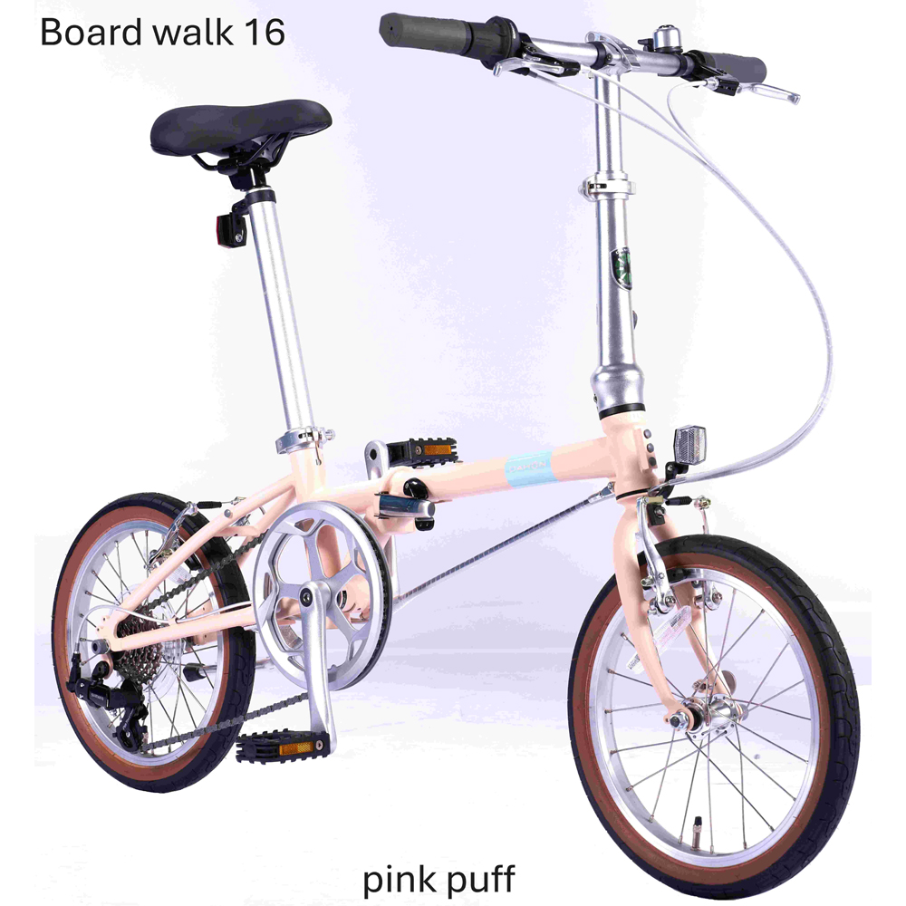 DAHON 折りたたみ自転車 Boardwalk【Pink Puff ピンクパフ】16インチ コンパクト SHIMANO7段変速 軽量　武田産業｜ダホン 通勤 通学 人気返礼品_イメージ2