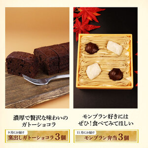 スイーツ 定期便 全6回 チーズケーキ ガトーショコラ モンブラン 葛アイス 苺 いちご どら焼き あんこ 生クリーム アイス チーズ お菓子 デザート おやつ 新柳本店 新潟 新発田 sinyana