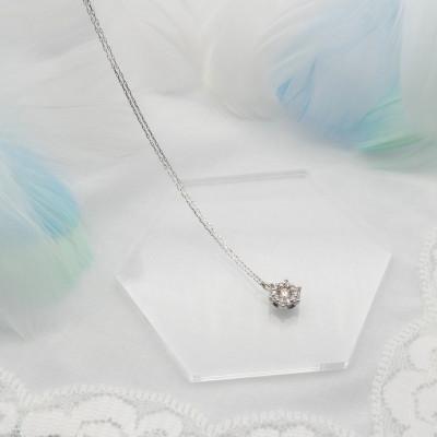 ふるさと納税 昭和町 PT900/PT850 0.16ct H&Cダイヤモンド ペンダントネックレス HH-019755 |  | 02