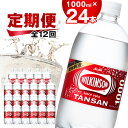 【ふるさと納税】【毎月定期便】【12か月お届け】ウィルキンソン タンサン1000ml【12本入】2箱 アサヒ全12回【4050130】