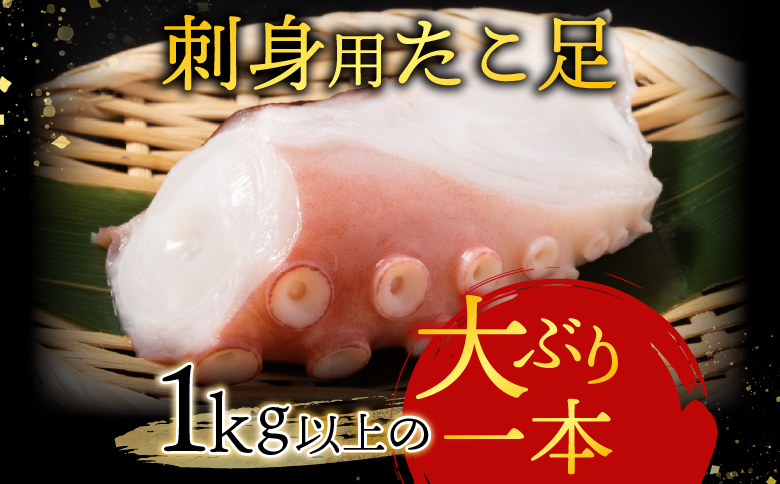 根室海鮮市場＜直送＞【北海道根室産】刺身用たこ足1本(1kg以上) A-28215