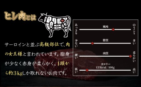 200g×3枚 佐賀牛 「ヒレステーキ」 G-193