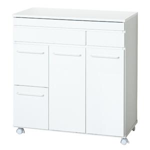 スライド棚付きダストボックス4D ホワイト