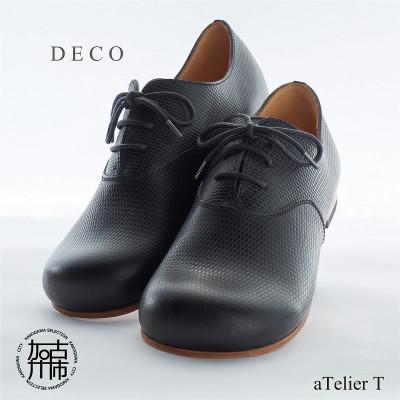 ふるさと納税 加古川市 DECO Plane Toe フレッシュブラック 24.5cm