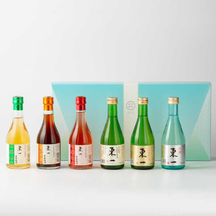 【ふるさと納税】東一 飲み比べセットA（梅酒・日本酒）300ml×6本 / 日本酒 お酒 銘酒 地酒 梅酒 / 佐賀県 / 有限会社嬉野酒店 [41AIAA009]