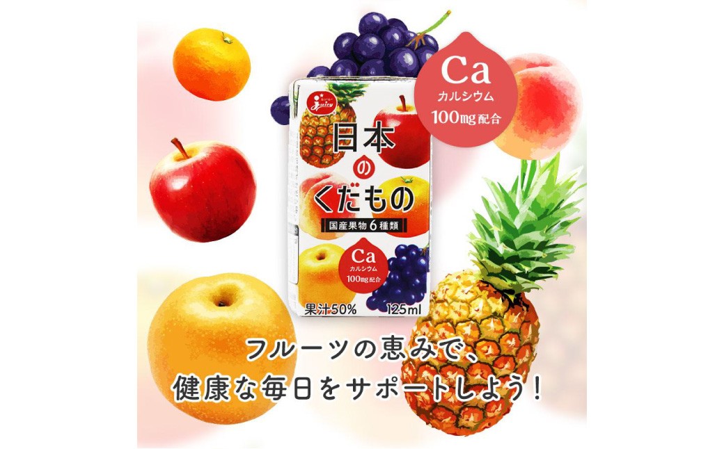 日本のくだもの飲料セット 計24本（125ml×各8本）