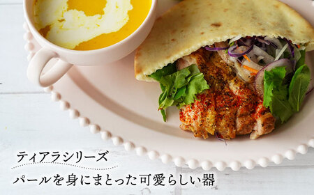 【美濃焼】ティアラ オーバルプレート＆カップセット マットピンク【Primitive陶舎花＊花】食器 楕円皿 スープカップ パスタ皿 メインディッシュ ワンプレート ランチ ディナー 写真映え 洋風 