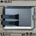 【ふるさと納税】M.O.L 極厚アウトドア鉄板 LL MOL-X10LL (18cm×24cm×3.2mm厚／取手&ヘラ付き／フチ有り) 《豊前市》【ミナトワークス】 キャンプ キャンプ用品 ギア アウトドア [VBZ008] 23000 23000円