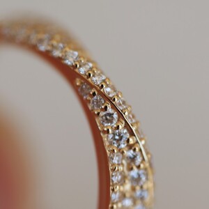 ダイヤモンドリボン型K18YGリング69pc total0.44ct 【S-5725】