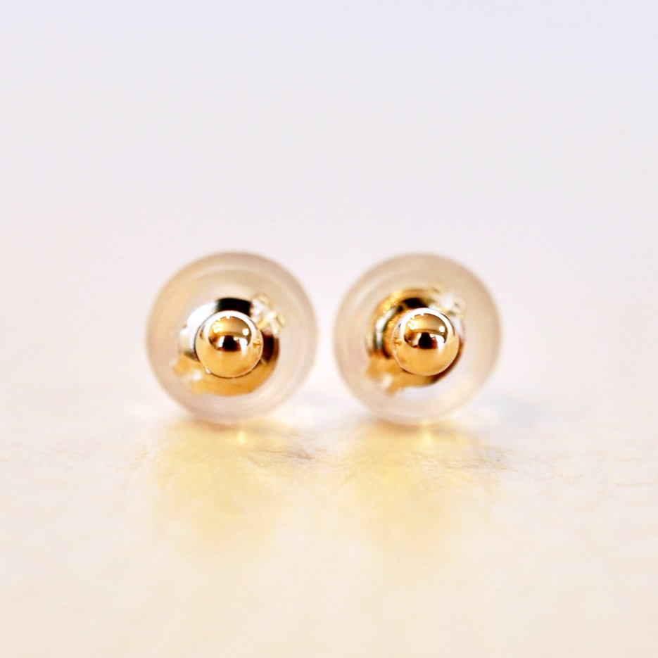 K10YG(10金) イエローゴールド 地金 中空 シンプル ボール ピアス (2mm) 保証書付 KO-0080 242-068-a