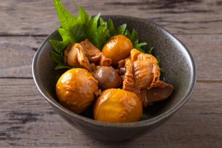 80P4002 北鹿仙台坊主720mlと割烹美さわ比内地鶏缶詰セット