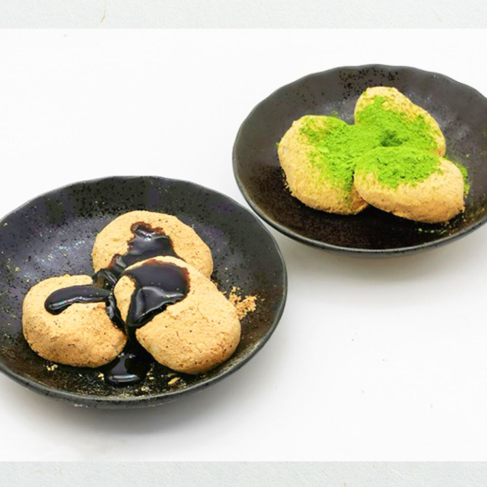 【ふるさと納税】黒豆きなこ わらび餅 3個セット 口どけ ふわとろ食感 天領大黒　 和菓子 スイーツ 和スイーツ おやつ 甘いもの 手作りわらび餅 ねばり やわらかい とろける食感 できたての美味しさ お茶のお供 岡山県 倉敷市 送料無料