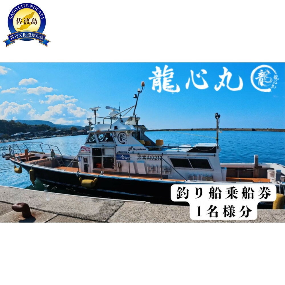 【ふるさと納税】佐渡島 龍心丸 釣り船　1名乗船券 | 人気 おすすめ 送料無料