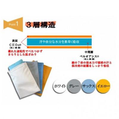 ふるさと納税 坂出市 発熱時や夏場の睡眠に【アイスまくらカバー E寝!】-3層構造タイプ- 1枚:ホワイト  |  | 02