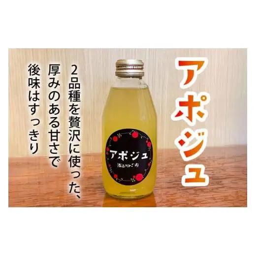 【定期便12回】矢板市産 完熟りんごジュース「アポジュ」小瓶 6本セット｜林檎 リンゴ はるか ふじ 果汁100% ギフト 国産 産地直送 (毎月お届け） 