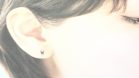 ダイヤモンド スタッド ピアス 合計 0.20ct（ハート＆キューピッドカット）[AH116sa]