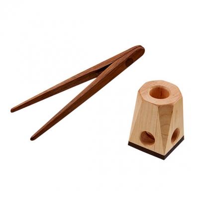 ふるさと納税 三条市 [YORI-SO] 磁石の力で掴みやすい卓上トング　16cm　ウォールナット　【024P004】