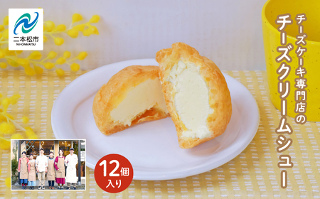 チーズケーキ専門店の『チーズクリームシュー』12個入り スイーツ シュークリーム【チーズケーキ工房風花】