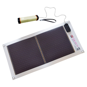 AG2　どこでも発電　ソーラーシートチャージャー5Wと防水LEDチャージャー 【 防災 防災用品 防災グッズ 台風 停電 アウトドア 充電 発電 ソーラー発電 ソーラーパネル 持ち運び ポータブル コ