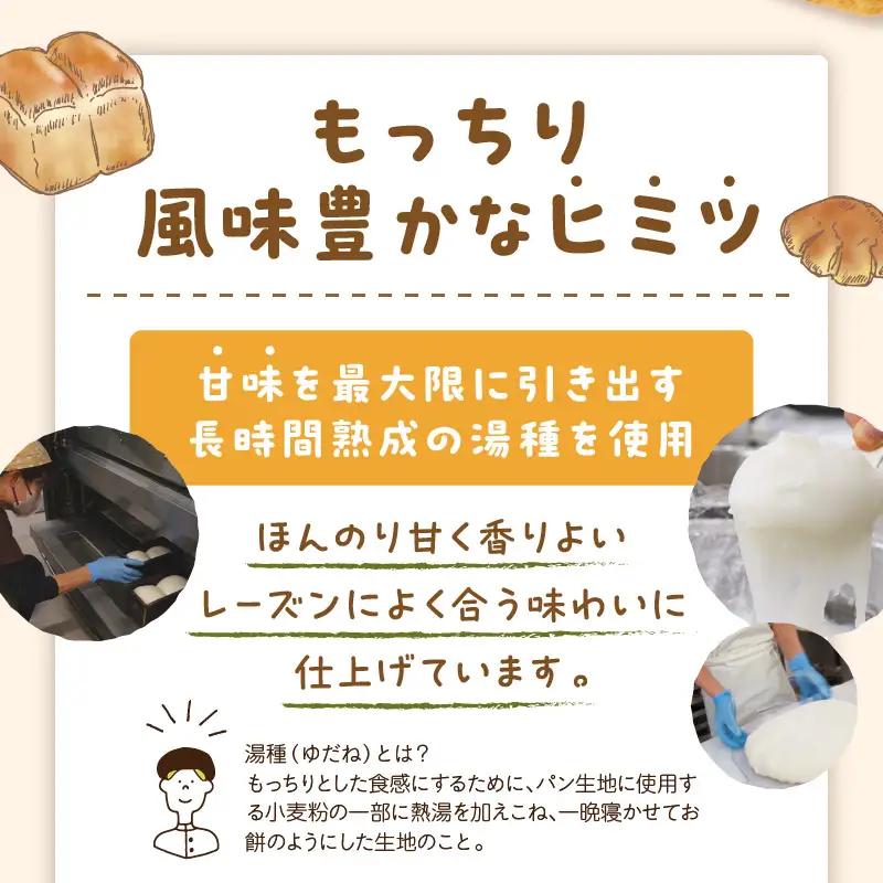  京都のパン パンドミレーズン 3斤（4枚切り12枚） 