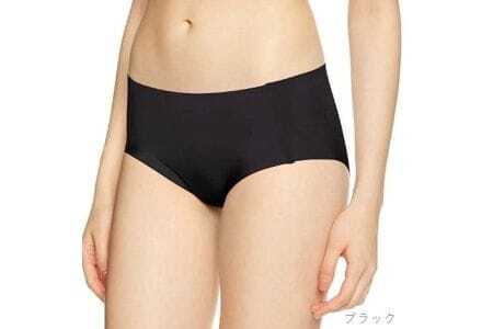 レディース【Smoon】シームレスショーツ1枚(05-2)　Lサイズ・BK
