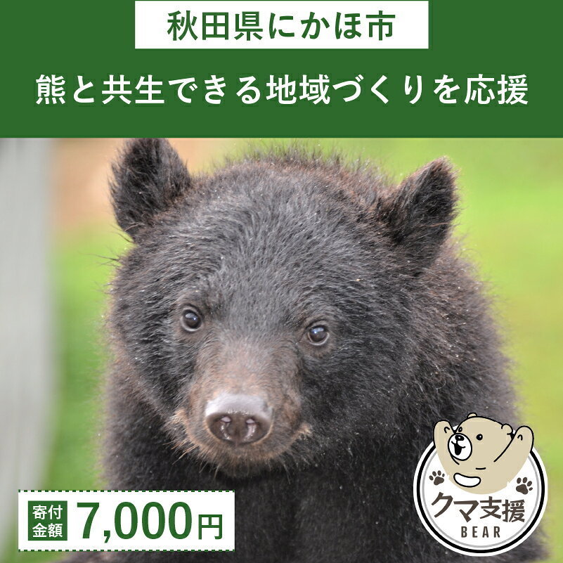【ふるさと納税】《クマといい距離プロジェクト》寄附のみ7,000円　 活動資金 クマとの共生 捕獲・駆除されるクマを少しでも減らしたい