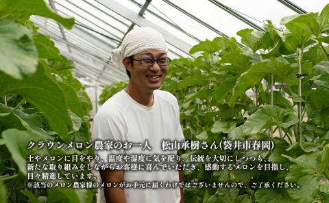 クラウンメロン 上 ( 山等級 ) 中玉 ( 1.3kg前後 ) 3玉入り 人気 厳選 ギフト 贈り物 デザート グルメ フルーツ 果物