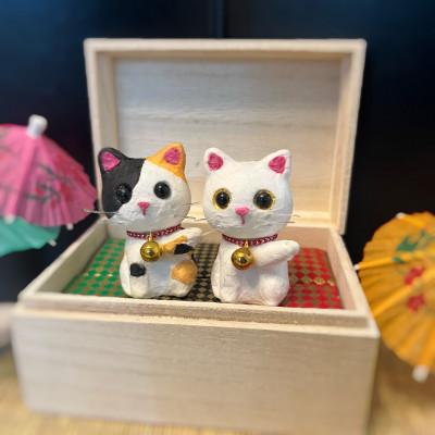 ふるさと納税 東秩父村 笠山猫2匹セット(よしにゃか・ともにゃん)