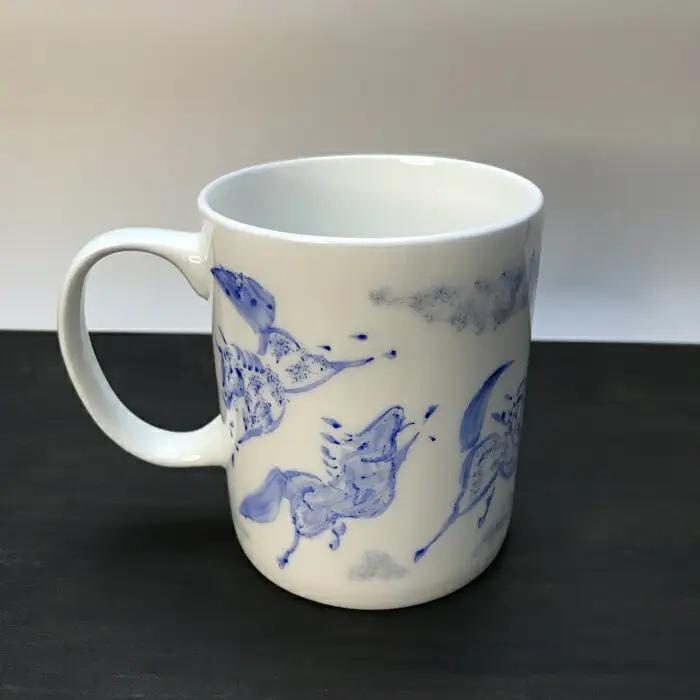 縁起物『左駒』マグカップ青 | マグカップ 福島県