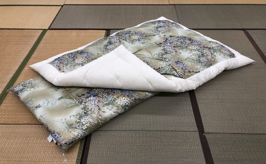 極上純綿もめん布団「掛敷ふとんセット」（青色）掛け1枚、敷き1枚【CW06W】