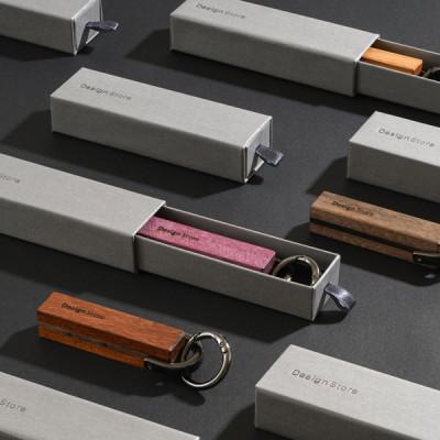 ふるさと納税 能美市 【Anew】寄木キーホルダーストレートタイプ (タモ)　マグネット付 |  | 02