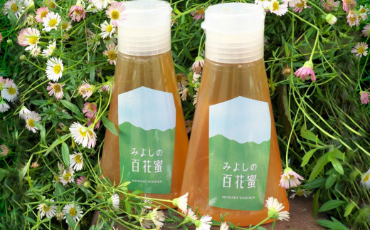 
みよしの百花蜜 220g×2本【はちみつ 百花蜜 純粋 ハゼの花 ブレンド 国産 ミツバチ 甘み スッキリ 2本入】 A2-C063007
