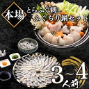 【ふるさと納税】 ふぐ 刺身 ちり 鍋 セット 皮 湯引き 3〜4人前 冷凍 とらふぐ ふく 刺し てっさ てっちり 高タンパク コラーゲン 低脂肪 ボトル ポン酢 ひれ 付き 下関 フグ刺し ふぐちり鍋 海鮮鍋 鍋セット 冬 旬 フグ 旬の鮮魚 高級魚 ご家族用 お祝い