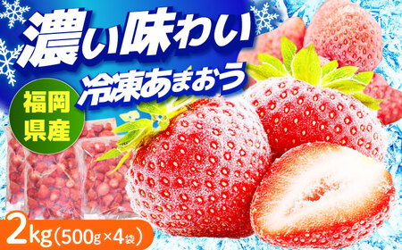 【4月以降発送】冷凍 あまおう苺 2kg （約500g×4袋） 果物 苺 いちご あまおう[ABET002]
