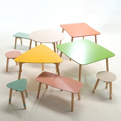 ふるさと納税 旭川市 PALAPELI　ベンチ　ながしかく　でこ　道産材カバ(ピンク)_00075 |  | 02