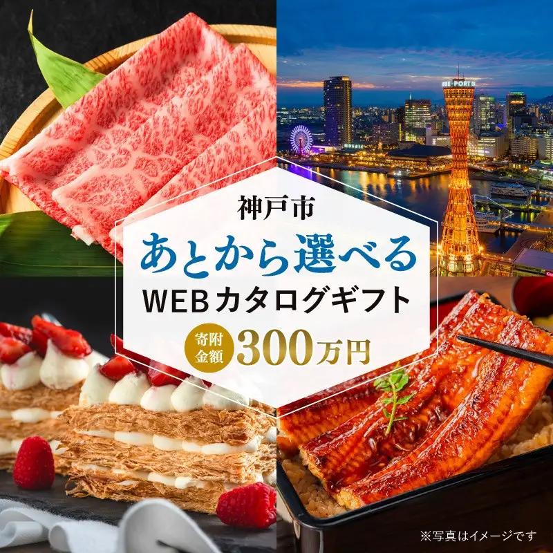 あとから選べるWEBカタログギフト（寄附300万円コース）900000ポイント神戸市