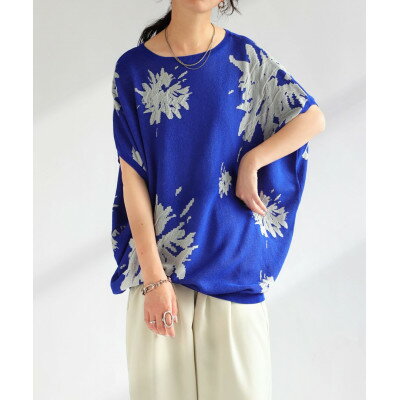 【ふるさと納税】【ANTIQUA/アンティカ】ドルマンニットトップス 半袖(PN-00491-32-Onesize)【1639353】