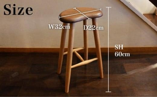 【高島屋選定品】キッチンスツール ｜ 椅子 いす スツール リビング キッチン 木製 無垢材 天然木 家具 おしゃれ 人気 おすすめ シンプル 新生活 一人暮らし 飛騨の家具 雉子舎 ATKJ008
