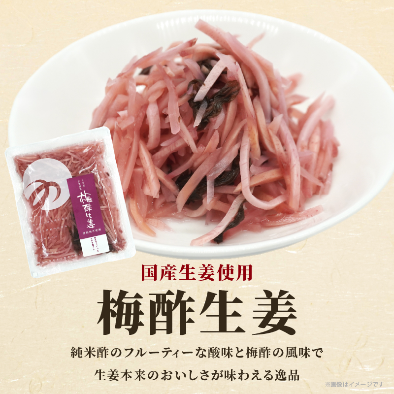 ＼ポスト投函／梅酢生姜100g_T037-010【おかず 漬物 野菜 加工品 国産 人気 ギフト 食品 つけもの おつまみ ご飯 贈り物 送料無料 プレゼント】