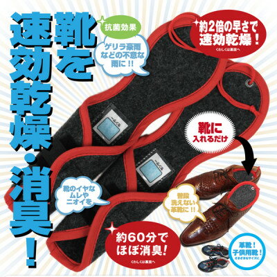 【ふるさと納税】シリカクリン激取りMAX　靴ドライ　ブラック　2足分【1494810】