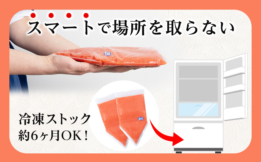 辛子 明太子 バラコ 500g ×2個(絞り袋入り) おかず 海鮮 魚卵 白老 北海道 AK098_イメージ4