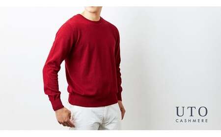カシミヤ UTOカシミヤ メンズクルーネックセーター S0113